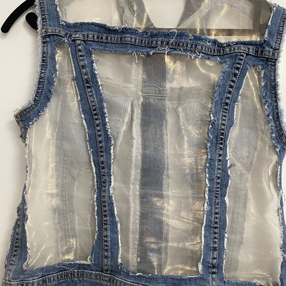 LIU-JO/Size M-L/Denim Vest/Worn once - Picture 6 of 11